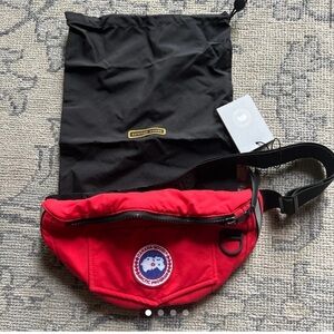 Canada Goose Red Waist Pack Red NWT